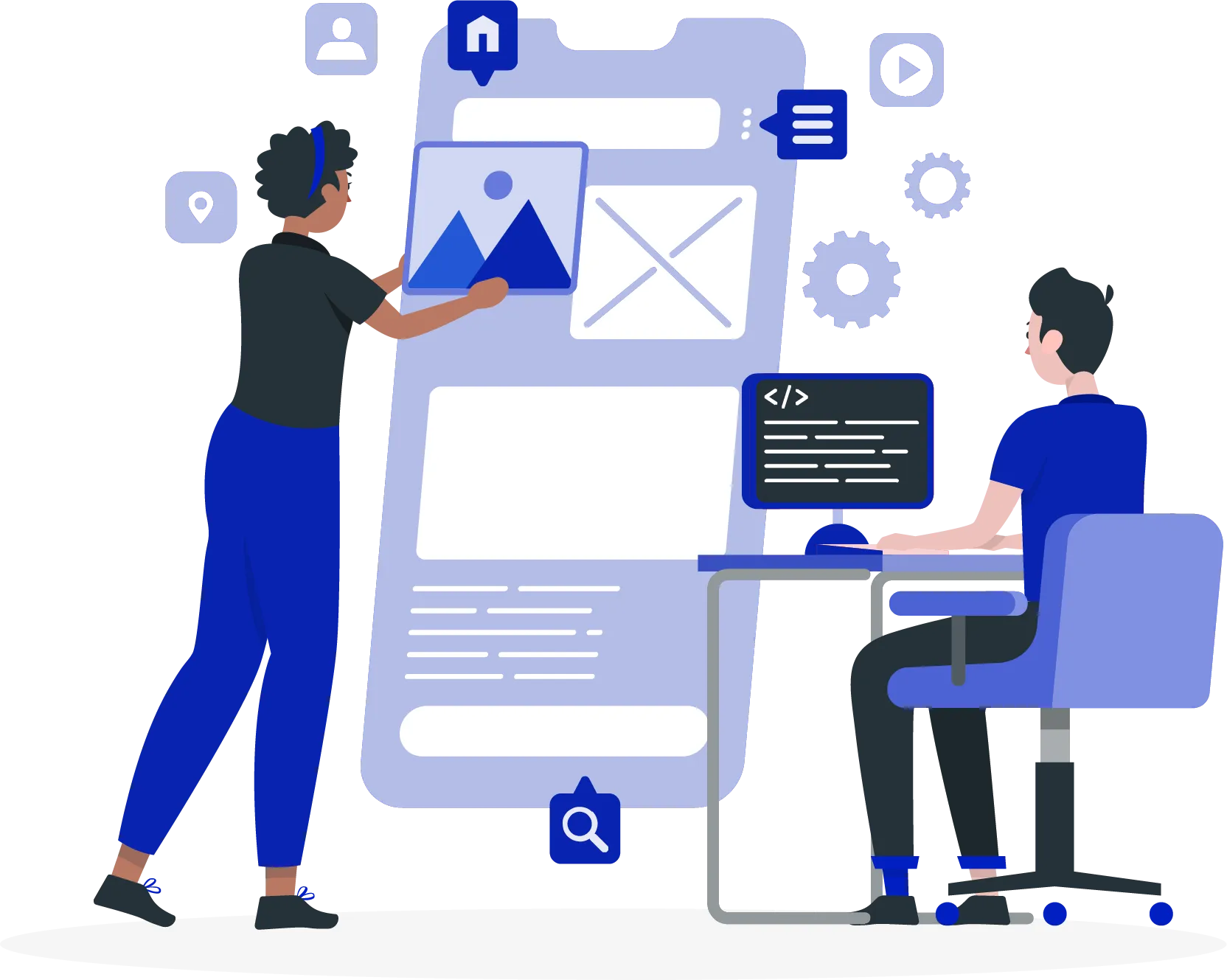 Mobile app development services for iOS and Android