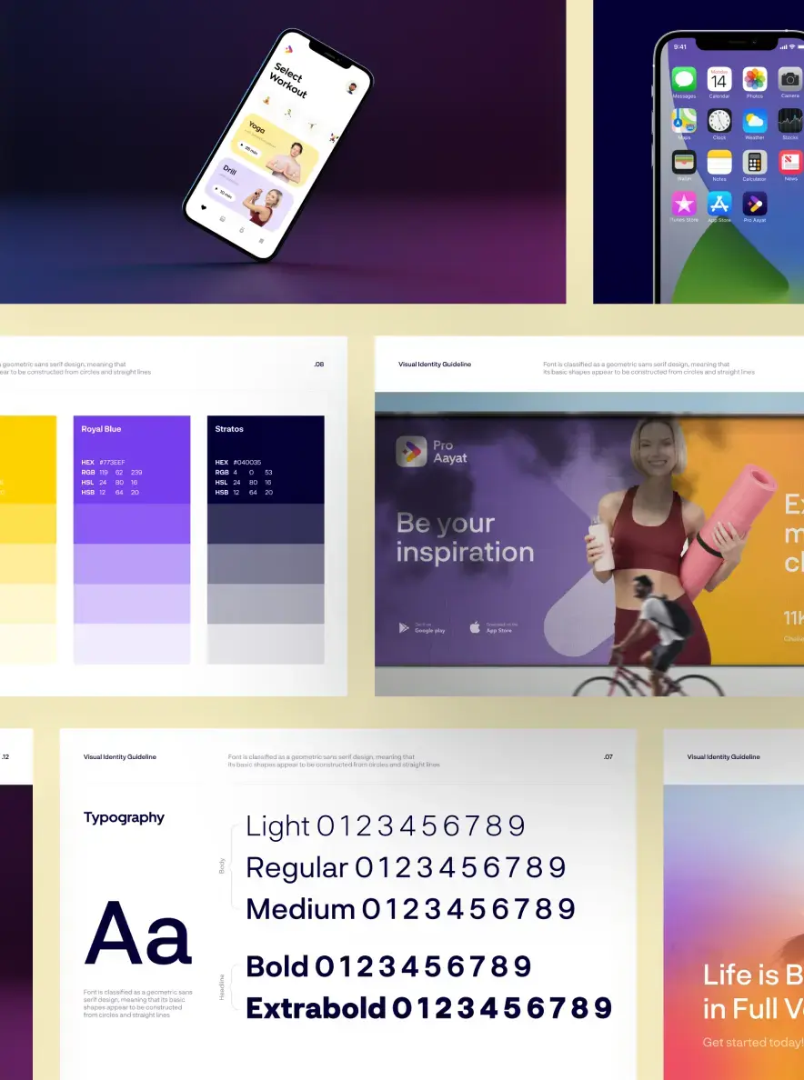 Branding design workflow process for business identity development