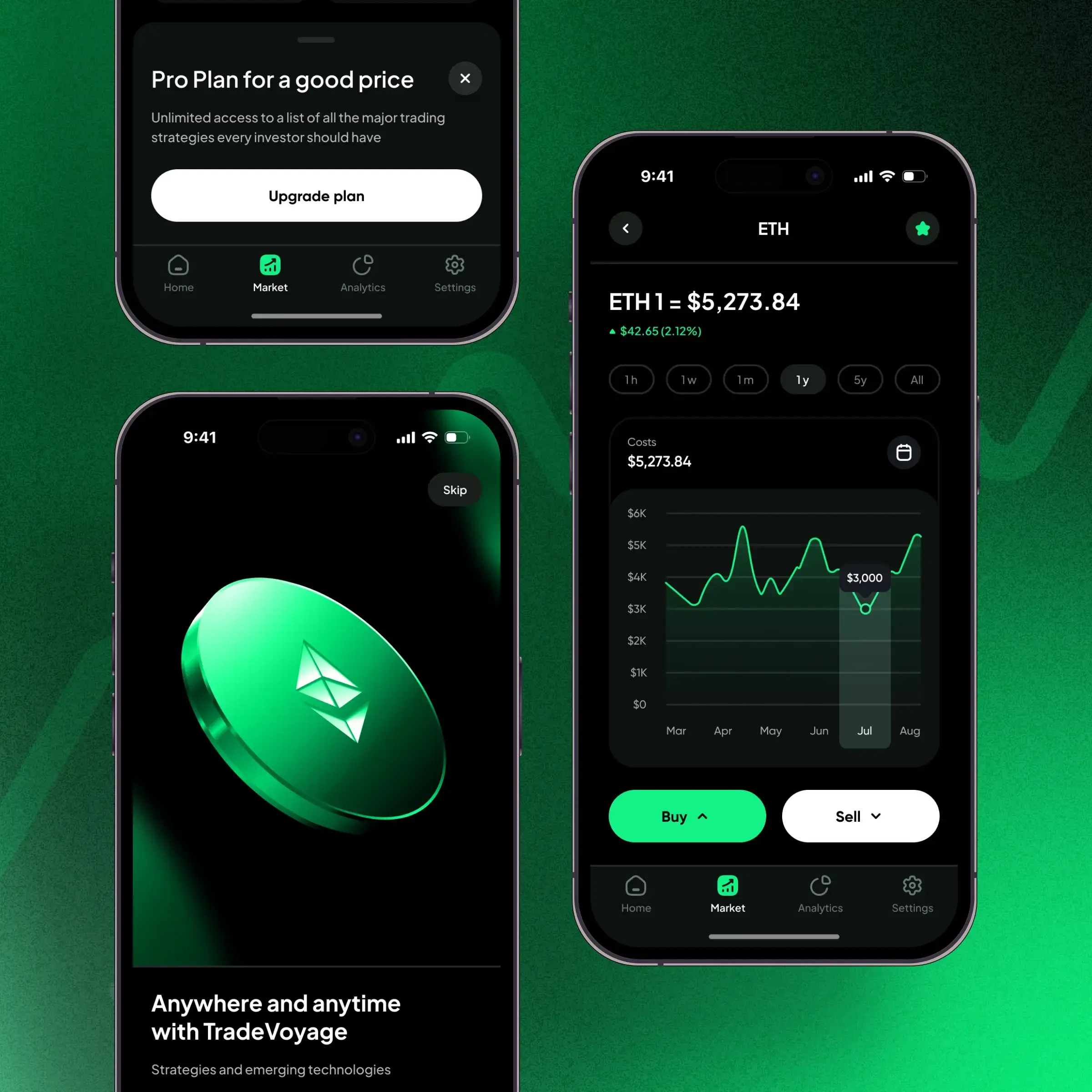 Mobile application concept prepared for investor presentation