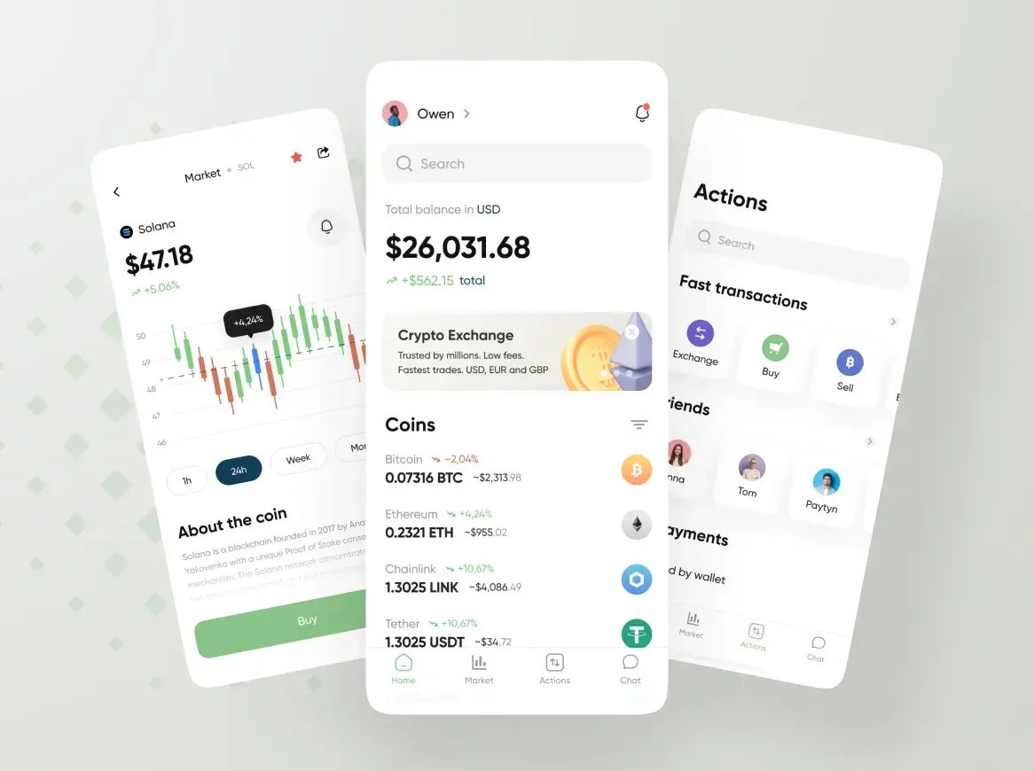 Creative website design concept showcasing modern UI layout